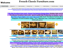Tablet Screenshot of french-classic-furniture.com